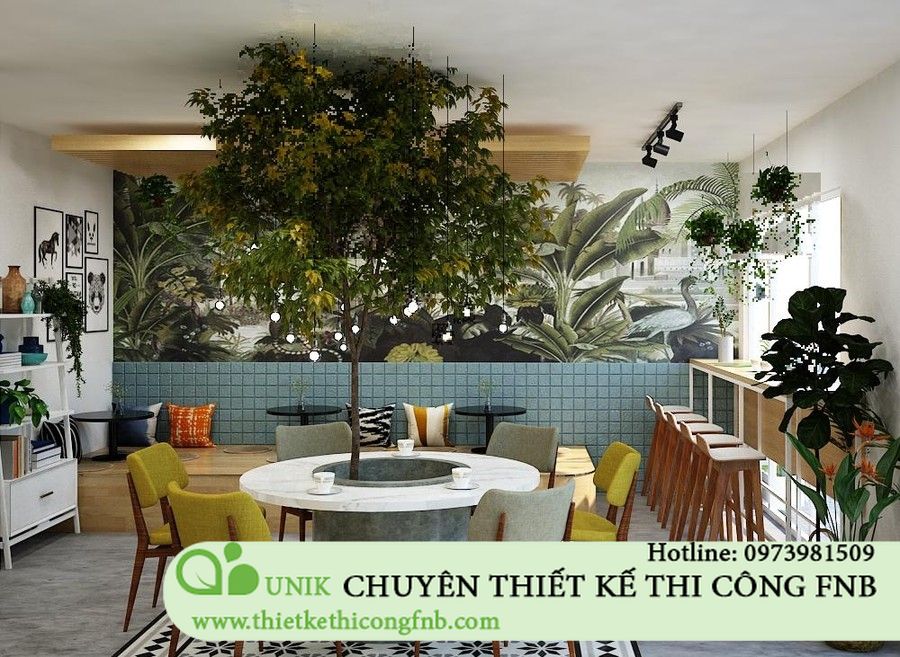 Trẻ trung hiện đại cá tính với những đường cong cafe sân vườn ecopark