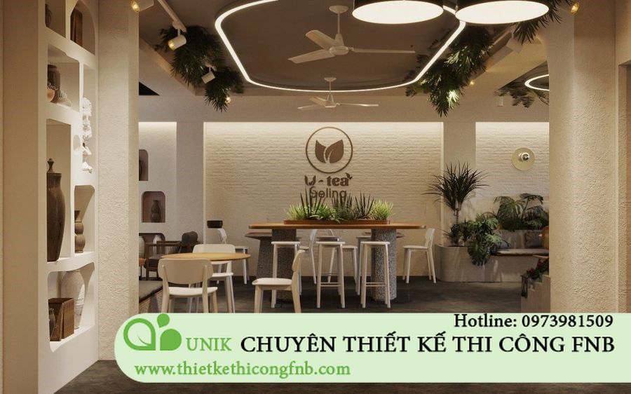 Trẻ trung hiện đại cá tính với những đường cong cafe sân vườn ecopark