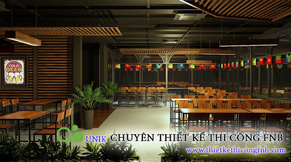 Trẻ trung hiện đại cá tính với những đường cong cafe sân vườn ecopark